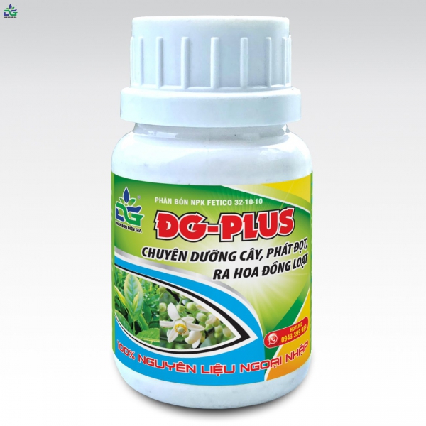 Phân bón NPK DG PLUS Chuyên dưỡng cây, phát đọt, ra hoa đồng loạt